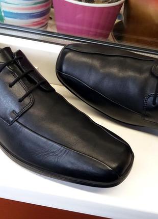 Стильные очень мягкие и прочные кожаные туфли " clarks " , англия! 39 р.5 фото