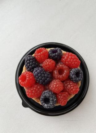 Мыло декоративное , кекс с ягодами , с вкусным запахом , гипоаллергернное2 фото