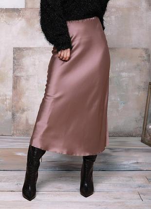 Длинная шелковая юбка
