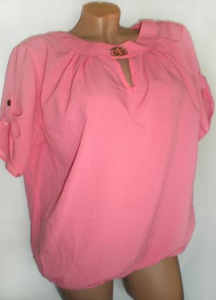 Жіноча блуза з креп-шифону, розмір 46-48.2 фото
