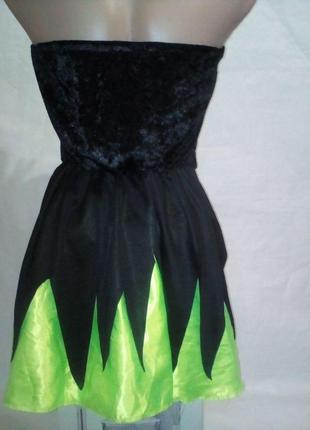 Карнавальна сукня відьми (чаклунки) на дівчинку 11-13років2 фото