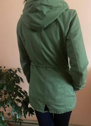 Куртка демісезонна оливкова зелена4 фото