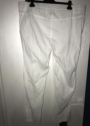 Білосніжні легесенькі котонові штани janina 52р5 фото