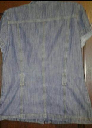 Рубашка короткий рукав,пиджак джинсовый 48-505 фото