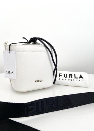 Італійська жіноча шкіряна сумочка furla bucket відро жіноча сумка бочечка італія шкіра оригінал подарунок дружині дівчині3 фото