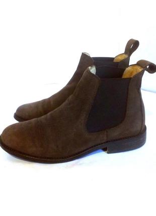 Стильные кожаные демисезонные ботинки челси ботильоны от russell & bromley, р.38 код b3851