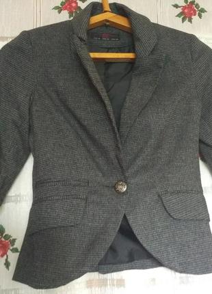 Супер пиджак серого цвета"look"р.62 фото
