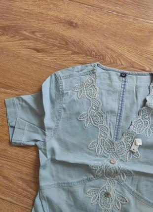 Нарядная блузка с вышивкой2 фото