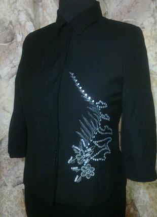 Пиджак с вышивкой amaranto италия 48-50р.сток