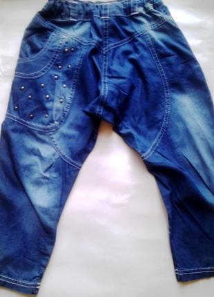 Летние джинсовые бойфренды для девочки, overdo , турция2 фото
