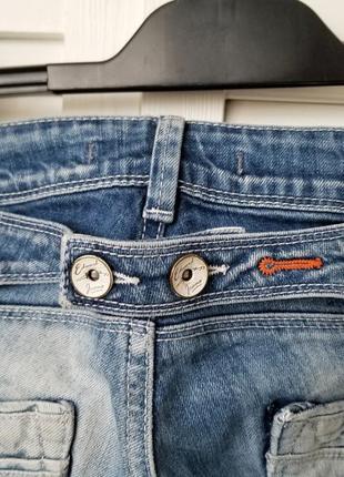 Джинси скінні з потертостями варенка джинси завужені низька посадка3 фото