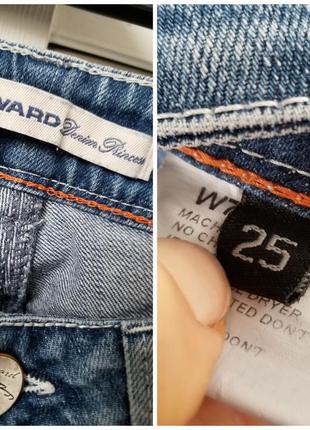 Джинси скінні з потертостями варенка джинси завужені низька посадка5 фото