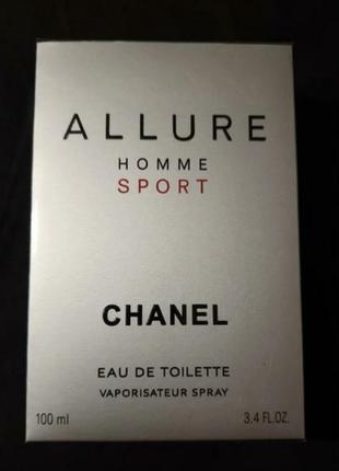 Chanel allure homme sport 100мл оригінал чоловіча туалетна вода