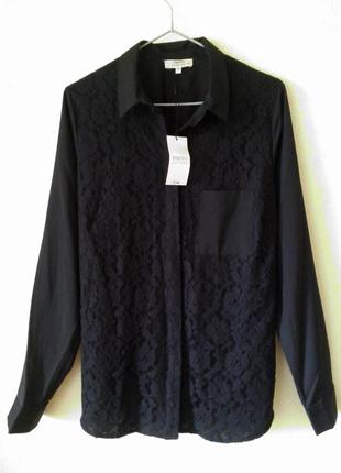 Новая с биркой черная удлиненная блуза   papaya  размер 16 uk1 фото