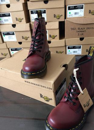 Оригинальные dr. martens 1460 cherry red smooth2 фото