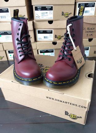 Оригинальные dr. martens 1460 cherry red smooth1 фото