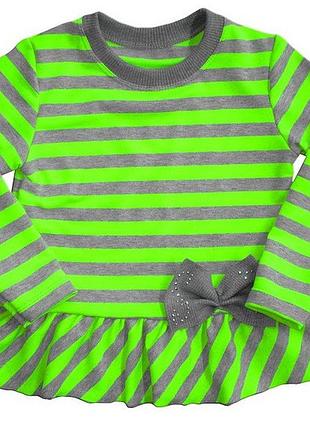 Туника для девочки "неоновая полоска", рост 104