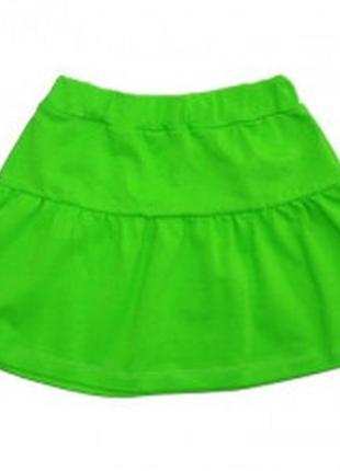 Юбка для девочки "летняя", рост 128, цвет зеленый
