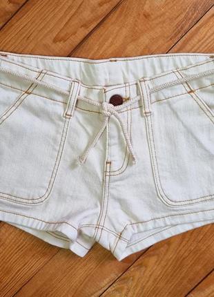 Шорты джинсовые, рост 182, цвет бежевый2 фото