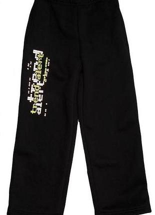 Спортивные брюки для мальчика теплые, рост 122, цвет черный