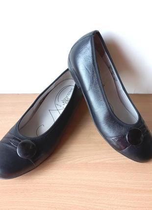 Суперовые кожаные туфли waldlaufer uk6 по стельке 25,8 см2 фото