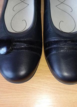 Суперовые кожаные туфли waldlaufer uk6 по стельке 25,8 см3 фото