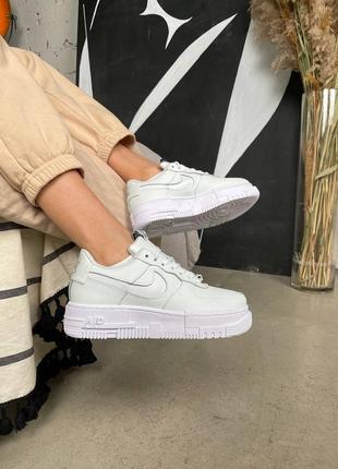 Nike air force 1 pixel aqua blue пастельные мятные бирюзовые кроссовки найк форс весна літо осінь демісезон знижка скидка розпродаж бірюзові кросівки1 фото