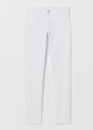 Белые брюки, джинсы скинни 11/14 лет нм