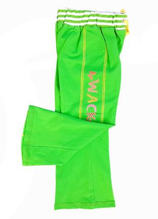 Брюки для девочки "wild", цвет зеленый, рост 116