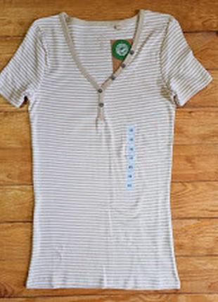 Женская футболка, размер s, цвет бежевый1 фото