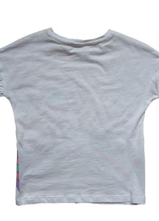 Летняя детская футболка на девочку 5-6 лет c&amp;a нитевичка размер 1162 фото