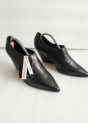 Кожаные женские ботильоны limited edition by mango испания оригинал