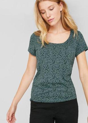 Женская футболка, размер xs, цвет зеленый