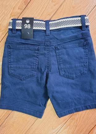 Джинсовые шорты для мальчика, рост 98, цвет синий2 фото