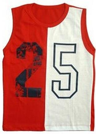 Безрукавка для мальчика "25", рост 104, цвет красный