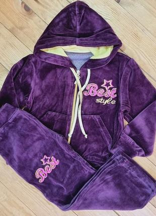 Костюм для дівчинки "best", ріст 104, колір бордовий