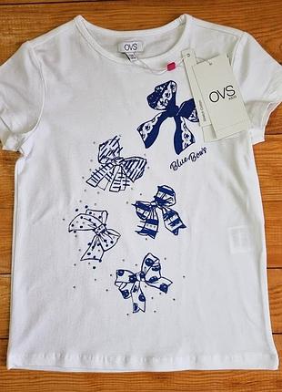 Футболка для девочки, рост 116, цвет белый