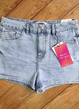 Джинсовые шорты, размер 28, цвет голубой