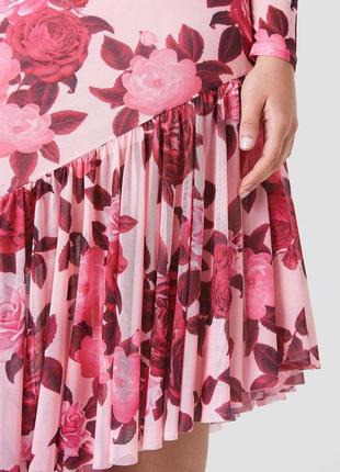 Сукня міді, розмір xxs, колір рожевий3 фото