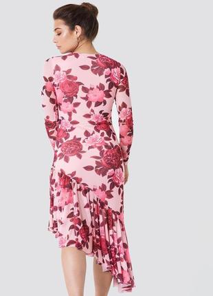 Платье миди, размер xxs, цвет розовый2 фото