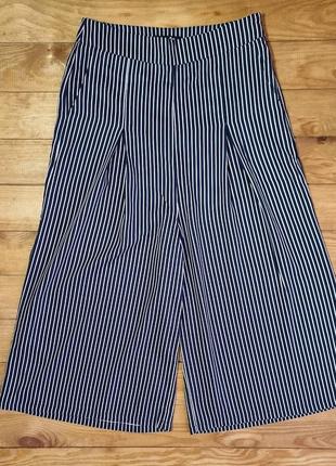Штани-кюлоти в смужку, розмір євро 32, колір синій