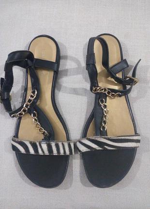 Шкіряні босоніжки roberto santi