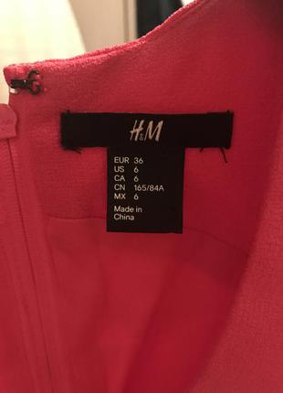 Платье h&m секси фуксия 36 размер ярко розовое hm2 фото