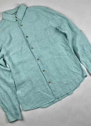 Рубашка льняная m&s collection