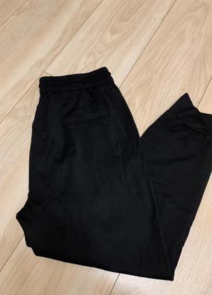 Штаны брюки чёрные с лампасами стильные классные модные женские4 фото