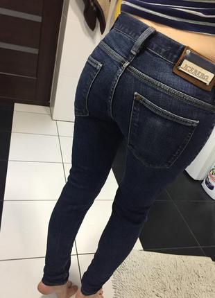 Коттоновые джинсы/бойфренд/синие штаны/стильные брюки