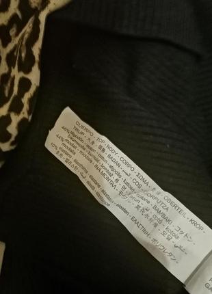 Блуза в рубчик з принтом 8