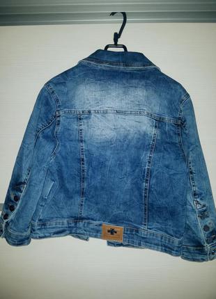 Стильная эффектная джинсовая турецкая куртка курточка cracpot3 фото