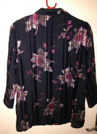 Красивая блузка на молнии с бархатными полосками и нагрудным карманом,германия3 фото