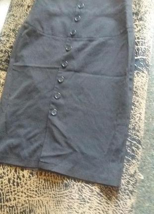 Спідниця з завишеной талією на гудзиках 46 розмір